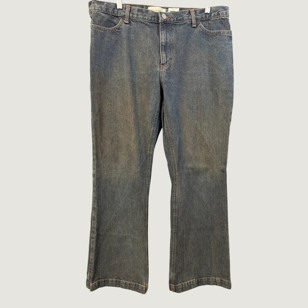 Gap Long and Lean Jeans‎ Womens 16 Dark Wash Flare Leg Made in USA 126817-00-1